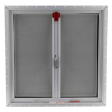 RV Escape Hatch / Exit Vent with 2" White Metal Garnish 26" X 26"