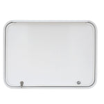 RV Baggage Door Round White 36" X 24"