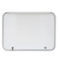 RV Baggage Door Round White 36" X 24"