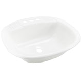 RV Sink Single Bowl 20" Long x 16" | White