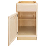 Camper Comfort (Ready-to-Assemble) Raw Maple 15"Wx34.5"Hx24"D Base Cabinet