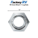 RV Cone Wheel ½" Lug Nuts