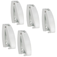 RV Rounded Baggage Door Catch Compartment Clip Latch White