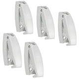 RV Rounded Baggage Door Catch Compartment Clip Latch White