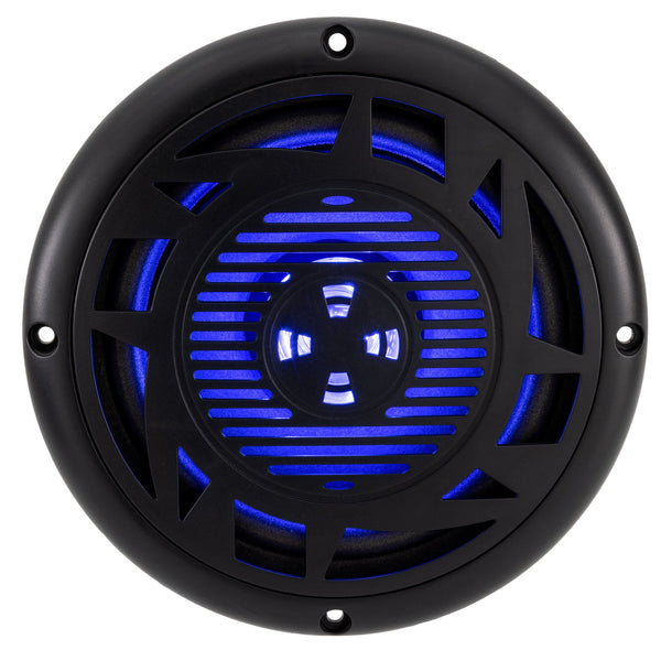 Marine Exterior Bluetooth Speakers with Blue LED - Pair