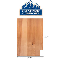 Camper Comfort (Ready-to-Assemble) Rustic Hickory .25"X23.25"X34.5" End Panel - Left Side