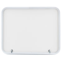 RV Baggage Door Round White 30" X 24"