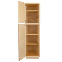 RV Pantry Cabinet 24"Wx84"Hx24"D  Raw Maple