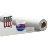 RV White PVC Roofing Membrane Roof Kit 9'6"