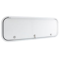 RV Baggage Door Round White 36" X 12"