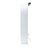 RV Baggage Door Round White 18½" X 10"