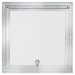 Square RV Baggage Door White Centered 16" X 16"