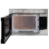 RV Microwave Black Stainless Steel  1.0 CF Includes Trim Kit