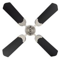 RV Ceiling Fan 36" Black Brush Nickle 12 Volt