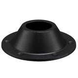 RV Round Table Base Plastic Exposed | Black | Chrome