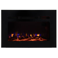 RV 36" Electric Fireplace with Wood Log Insert