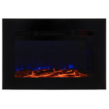 RV 36" Electric Fireplace with Wood Log Insert