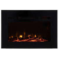 RV 36" Electric Fireplace with Wood Log Insert