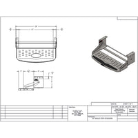 RV Entry Single Steps 24" - Black