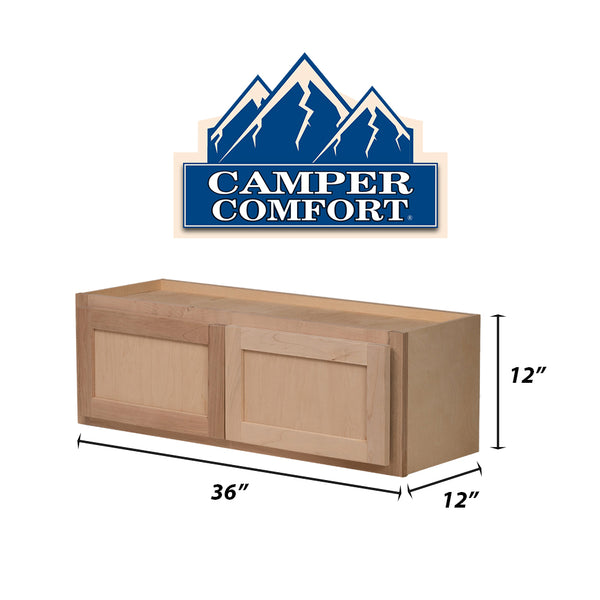 Camper Comfort (ReadytoAssemble) Raw Maple 36"Wx12"Hx12"D Refrigerat