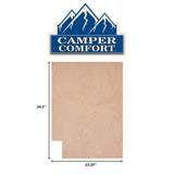 Camper Comfort (Ready-to-Assemble) Raw Maple .25"X23.25"X34.5" End Panel - Right Side