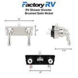 RV Shower Diverter | Brushed Satin Nickel