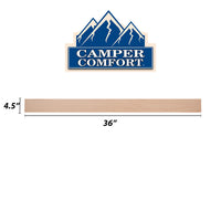 Copy of Camper Comfort (Ready-to-Assemble) Raw Maple .25"X4.5"X36" Toe Kick
