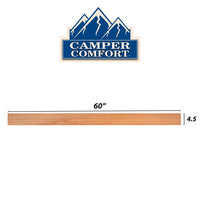 Camper Comfort (Ready-to-Assemble) Rustic Hickory .25"X4.5"X60" Toe Kick