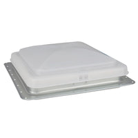 RV 14" Powered 12V Roof Vent with White Wedge Style Lid