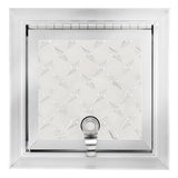 Squared Diamond Plated RV Baggage Door 7" X 7"