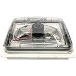 RV 12V Powered 14" Roof Vent with Fan Clear