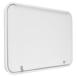 RV Baggage Door Round White 36" X 24"