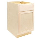 Camper Comfort (Ready-to-Assemble) Raw Maple 18"Wx34.5"Hx24"D Waste Basket Base Cabinet