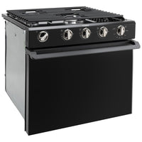 RV Oven 3-Burner Stove with Range 17" Tall