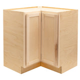 Camper Comfort (Ready-to-Assemble) Raw Maple 36"Wx34.5"Hx24"D Easy Reach Corner Base Cabinet