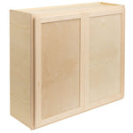 Camper Comfort (Ready-to-Assemble) Raw Maple 36"Wx30"Hx12"D Wall Cabinet