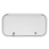 RV Baggage Door Round White 24" X 12"