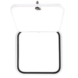 RV Baggage Door Round White 18" X 18"