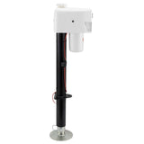 3,500 lb. Electric Trailer Jack with Drop Leg White