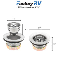 RV Sink Strainer 1" - ¾"