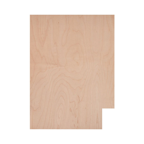 Camper Comfort (Ready-to-Assemble) Raw Maple .25"X23.25"X34.5" End Panel - Left Side