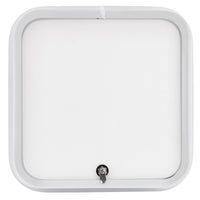 RV Baggage Door Round White 18" X 18"