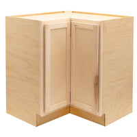 RV Easy Reach Corner Base Cabinet | Unfinished Maple