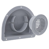 RV ATV Cargo Trailer Side Air Vent Gray