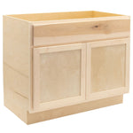 RV Sink Base Cabinet 36"Wx34½"Hx24"D | Raw Maple