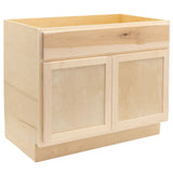 Camper Comfort (Ready-to-Assemble) Raw Maple 36"Wx34.5"Hx24"D Sink Base Cabinet