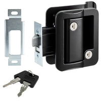 RV Paddle Entry Door Lock Latch Handle Deadbolt Black