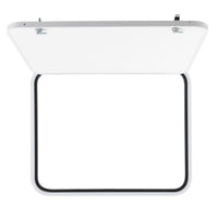 RV Baggage Door Round White 30" X 24"