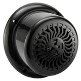 Marine Surface Mount Speaker | Exterior 5.25" Black Wavy Blue LED | Waterproof