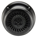 Marine Surface Mount Speaker | Exterior 5.25" Black Wavy Blue LED | Waterproof